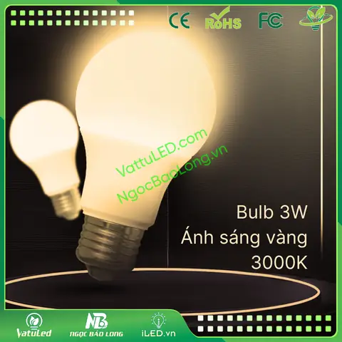Bóng Đèn Led Tròn Ánh Sáng Vàng
