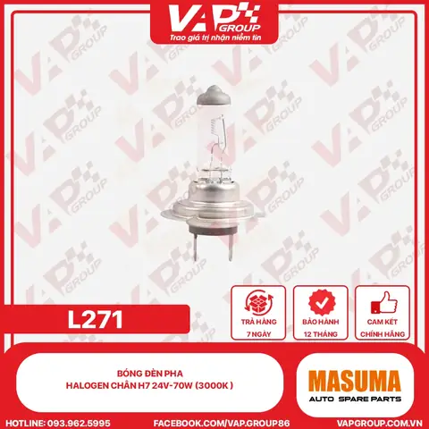 Bóng Đèn Pha Halogen H7