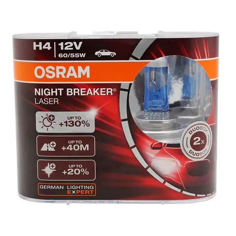 Bóng Đèn Tăng Sáng Osram H4 Night Breaker Laser