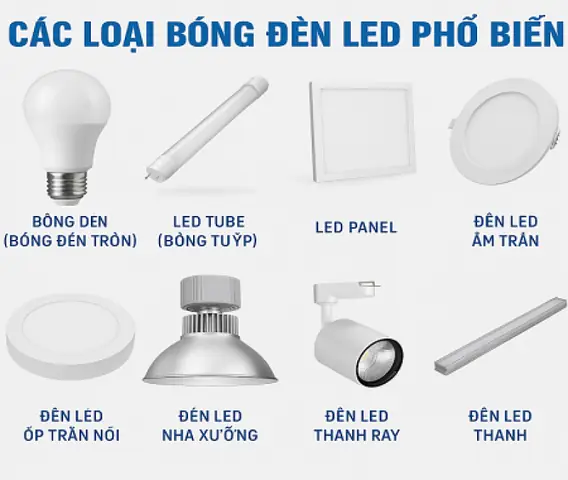 Các Loại Bóng Đèn Tròn