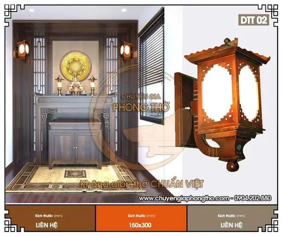 Các Mẫu Đèn Thờ Treo Tường Đẹp