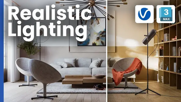 Cách Đặt Đèn Vray Light Trong 3ds Max
