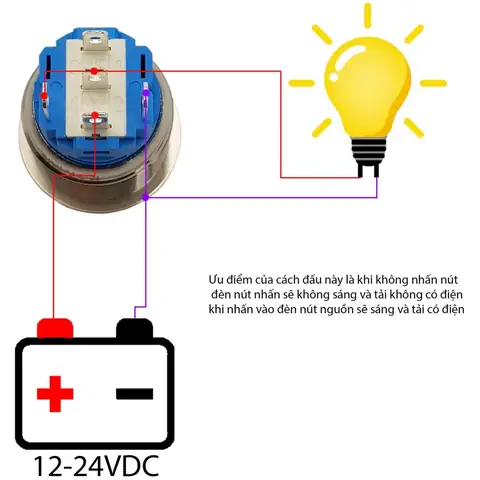 Cách Đấu Nút Nhấn Có Đèn