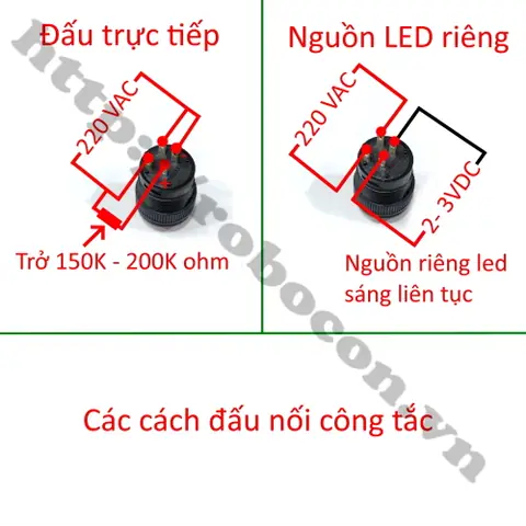 Cách Đấu Nút Nhấn Có Đèn
