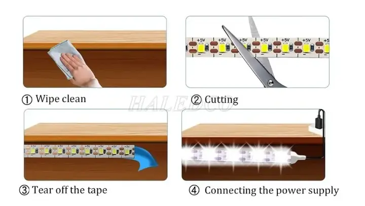 Cách Gắn Đèn Led Vào Tường