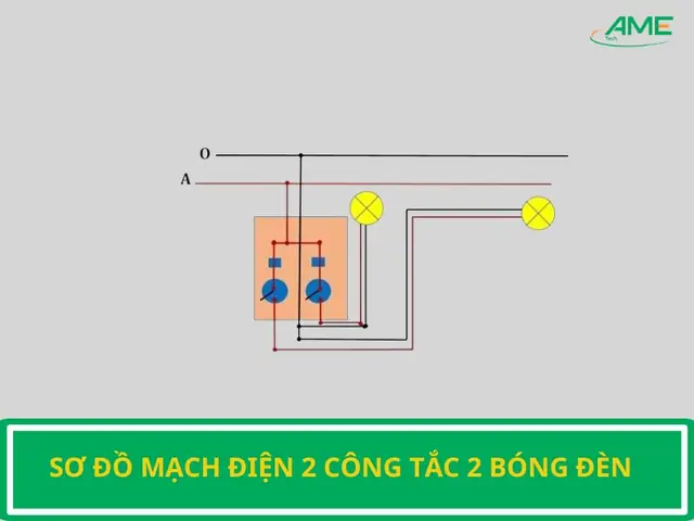 Cách Lắp Bảng Điện 2 Công Tắc 2 Bóng Đèn