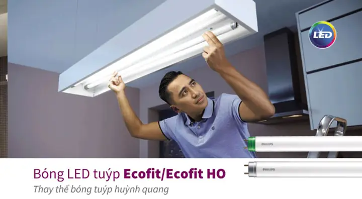 Cách Lắp Bóng Đèn Tuýp Led Philips