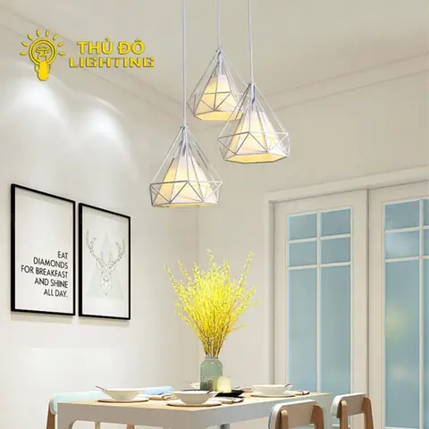 Cách Lắp Đèn Thả Kim Cương
