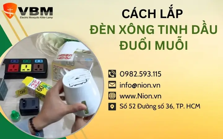 Cách Lắp Đèn Tinh Dầu Đuổi Muỗi