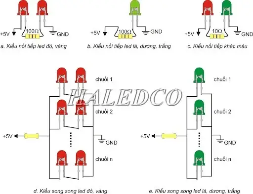 Cách Nối Đèn Led Với Nguồn 5v