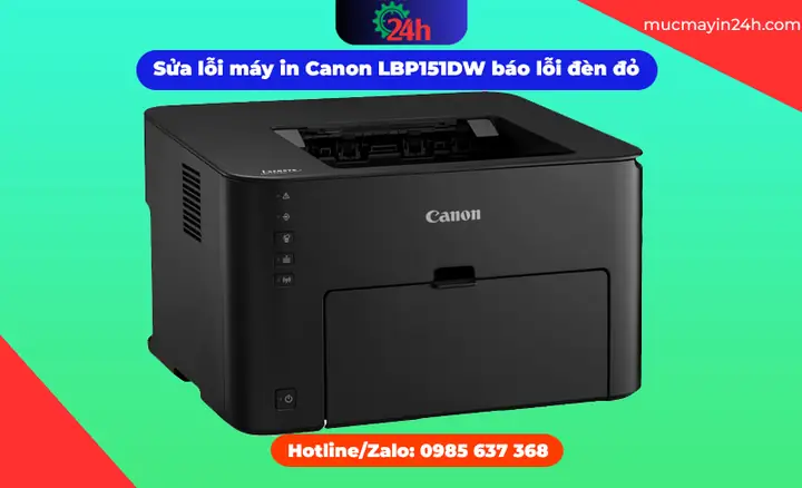 Canon 151dw Báo Lỗi Đèn Đỏ