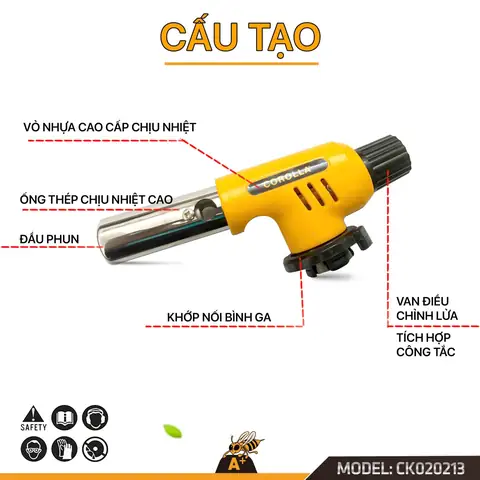 Cấu Tạo Đèn Khò Gas
