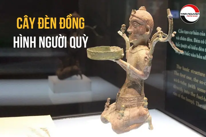 Cây Đèn Đồng Hình Người Quỳ