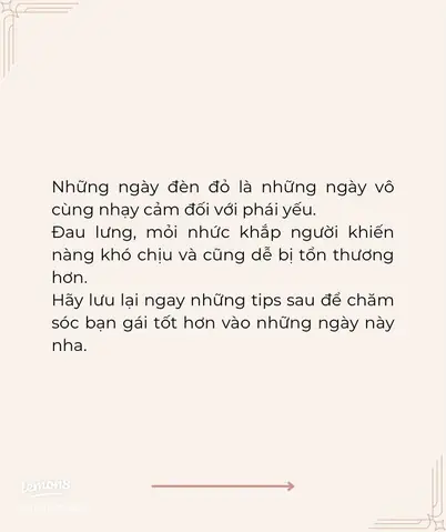Chăm Sóc Bạn Gái Ngày Đèn Đỏ Chăm Sóc Bạn Gái Ngày Đèn Đỏ