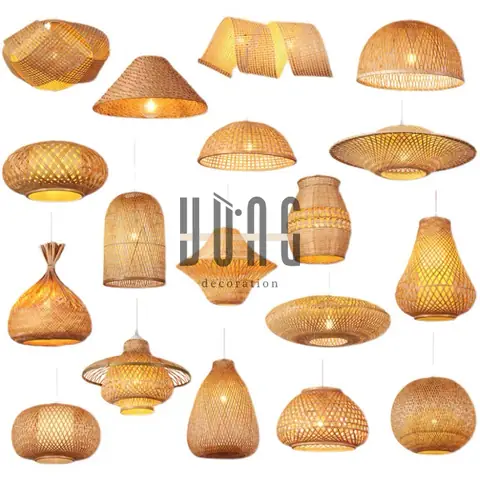 Chụp Đèn Mây Tre Đan