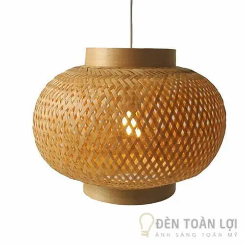 Chụp Đèn Trang Trí Bằng Tre