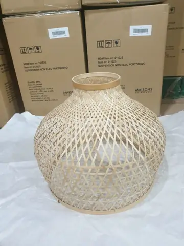 Chụp Đèn Trang Trí Bằng Tre