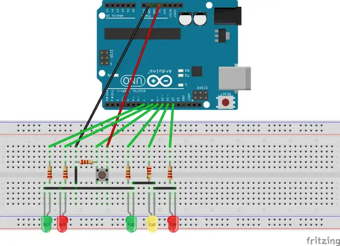 Code Đèn Giao Thông Arduino