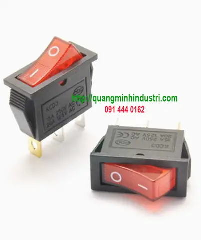 Công Tắc 3 Chân Có Đèn