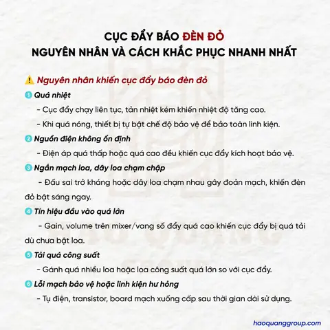 Cục Đẩy Báo Đèn Đỏ