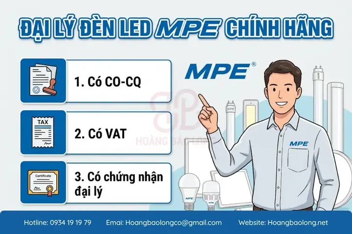 Đại Lý Đèn Led Mpe