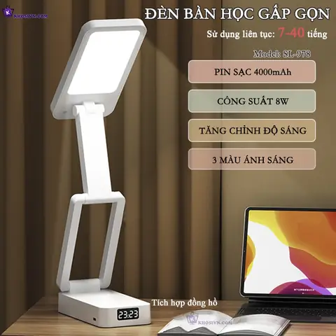 Đèn Bàn Học Gấp Gọn