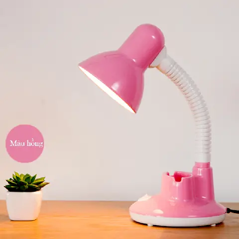 Đèn Bàn Học Màu Hồng