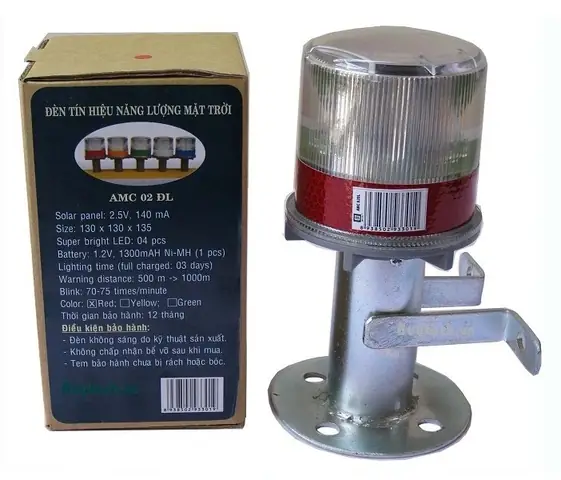 Đèn Báo Không Năng Lượng Mặt Trời Amc02dl