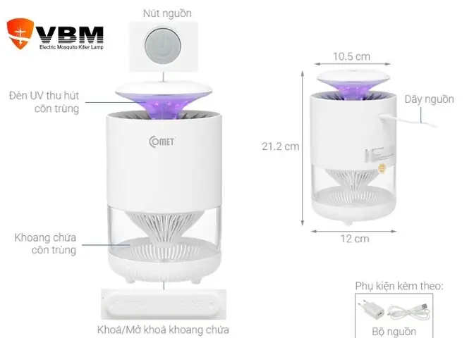 Đèn Bắt Muỗi Comet Có Hiệu Quả Không Đèn Bắt Muỗi Comet Có Hiệu Quả Không
