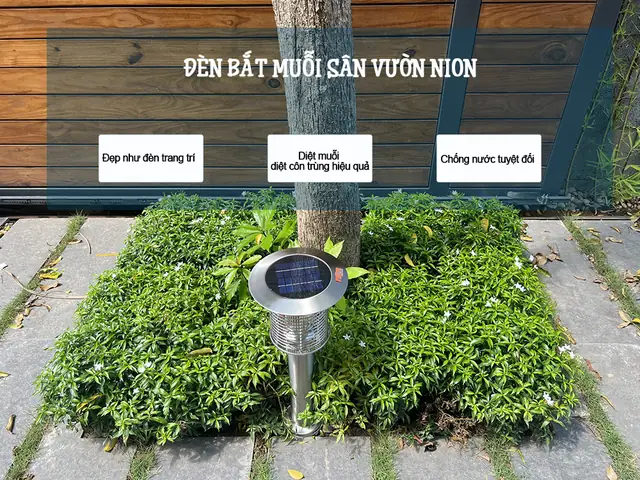 Đèn Bắt Muỗi Sân Vườn
