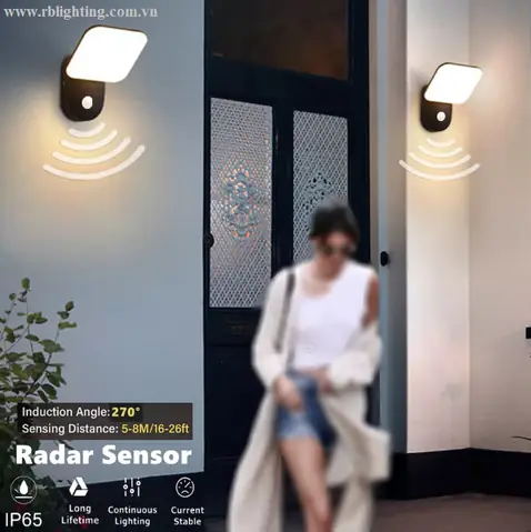 Đèn Cảm Biến Ngoài Trời