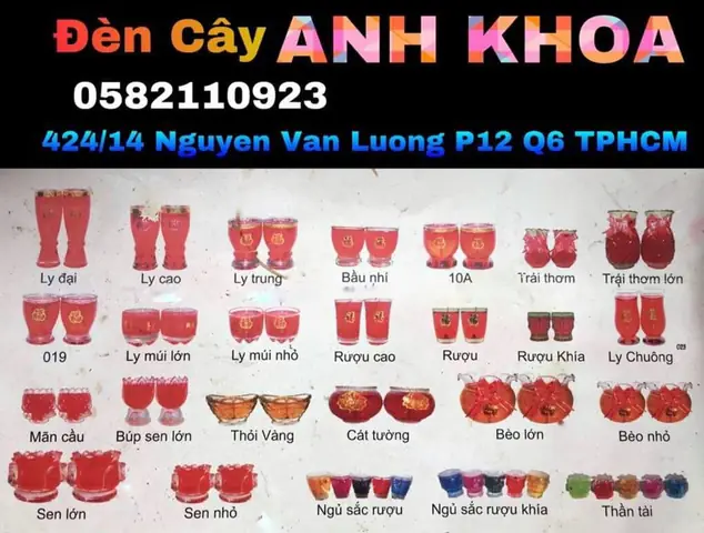 Đèn Cầy Ly Giá Sĩ