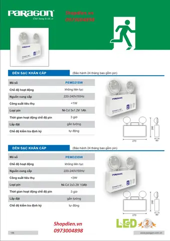 Đèn Chiếu Sáng Sự Cố Emergency