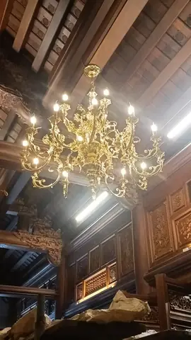 Đèn Chùm Cho Trần Gỗ