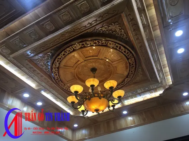 Đèn Chùm Cho Trần Gỗ