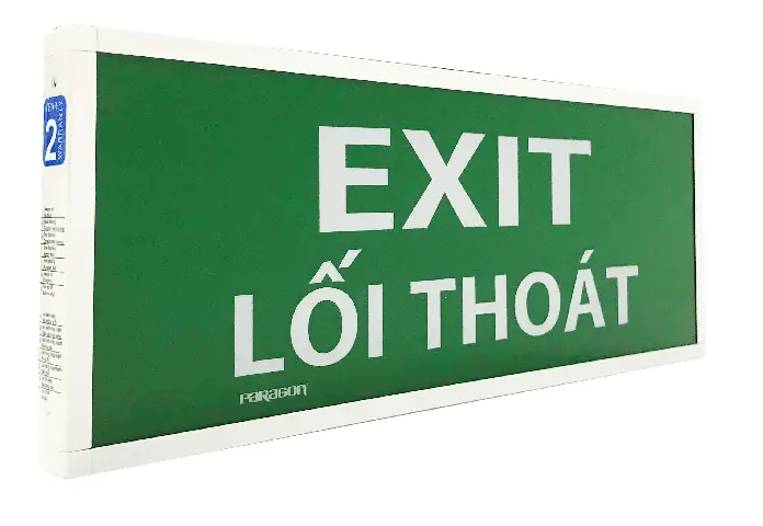 Đèn Exit 1 Mặt Paragon