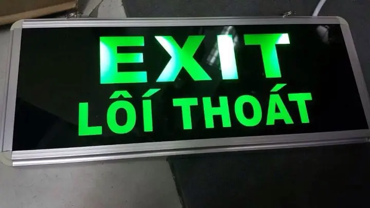 Đèn Exit Thoát Hiểm 2 Mặt