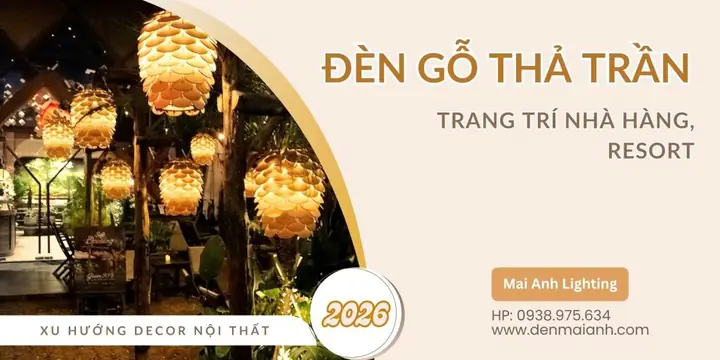 Đèn Gỗ Trang Trí Nội Thất