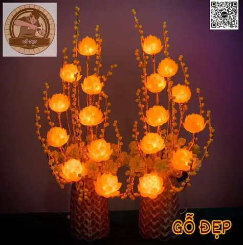 Đèn Hoa Sen Để Bàn Thờ Tphcm