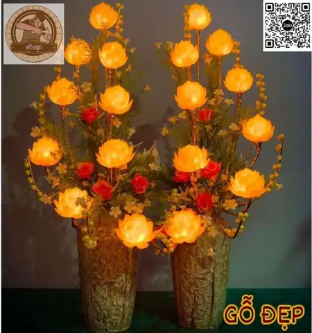Đèn Hoa Sen Để Bàn Thờ Tphcm