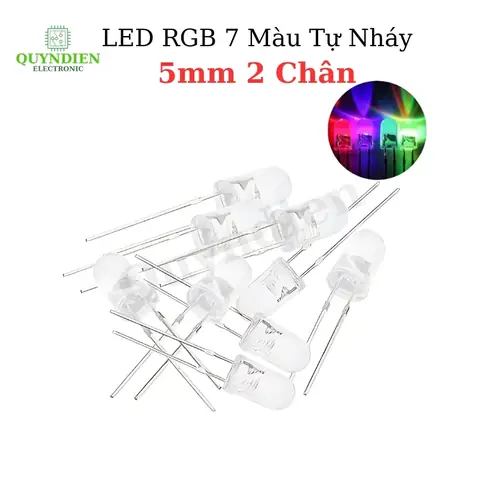 Đèn Led 7 Màu 2 Chân