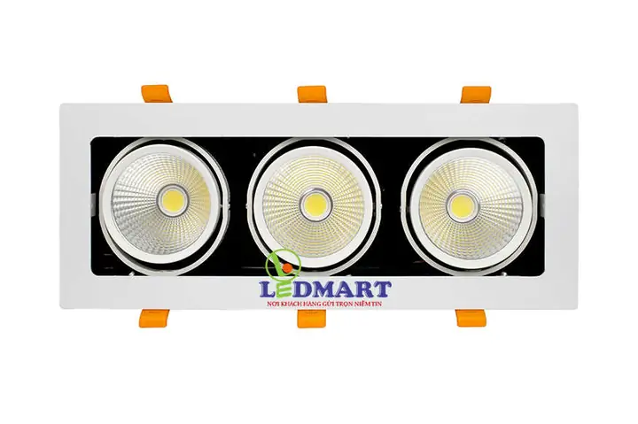 Đèn Led Âm Trần 3 Bóng