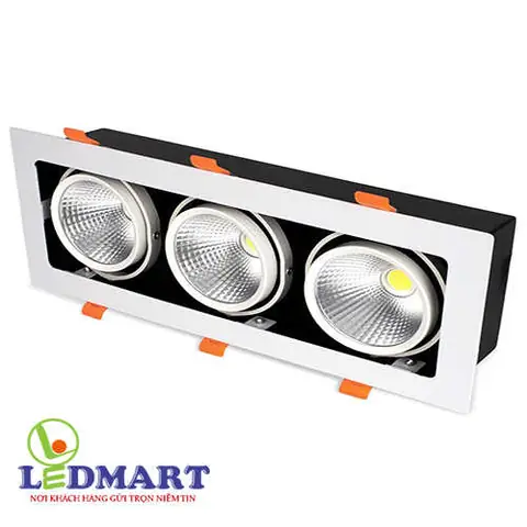 Đèn Led Âm Trần 3 Bóng