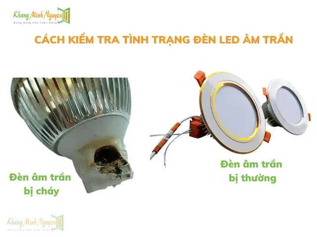 Đèn Led Âm Trần Không Sáng