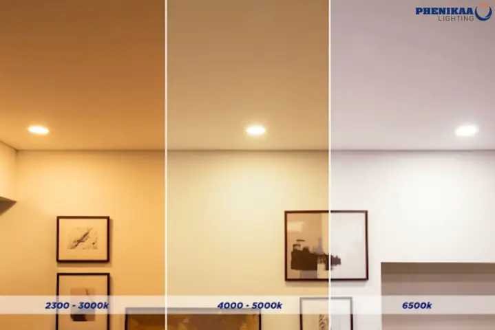 Đèn Led Âm Trần Màu Vàng
