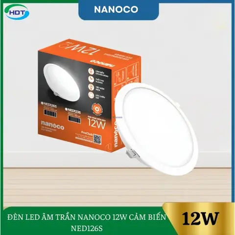 Đèn Led Âm Trần Nanoco 12w