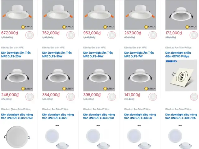 Đèn Led Âm Trần Tại Đà Nẵng
