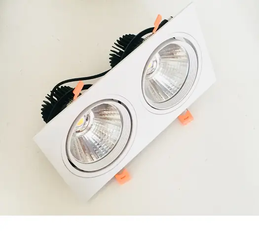 Đèn Led Âm Trần Vuông Đôi