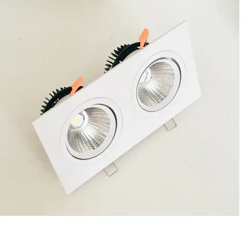 Đèn Led Âm Trần Vuông Đôi