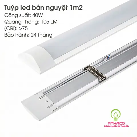 Đèn Led Bán Nguyệt 1m2 40w